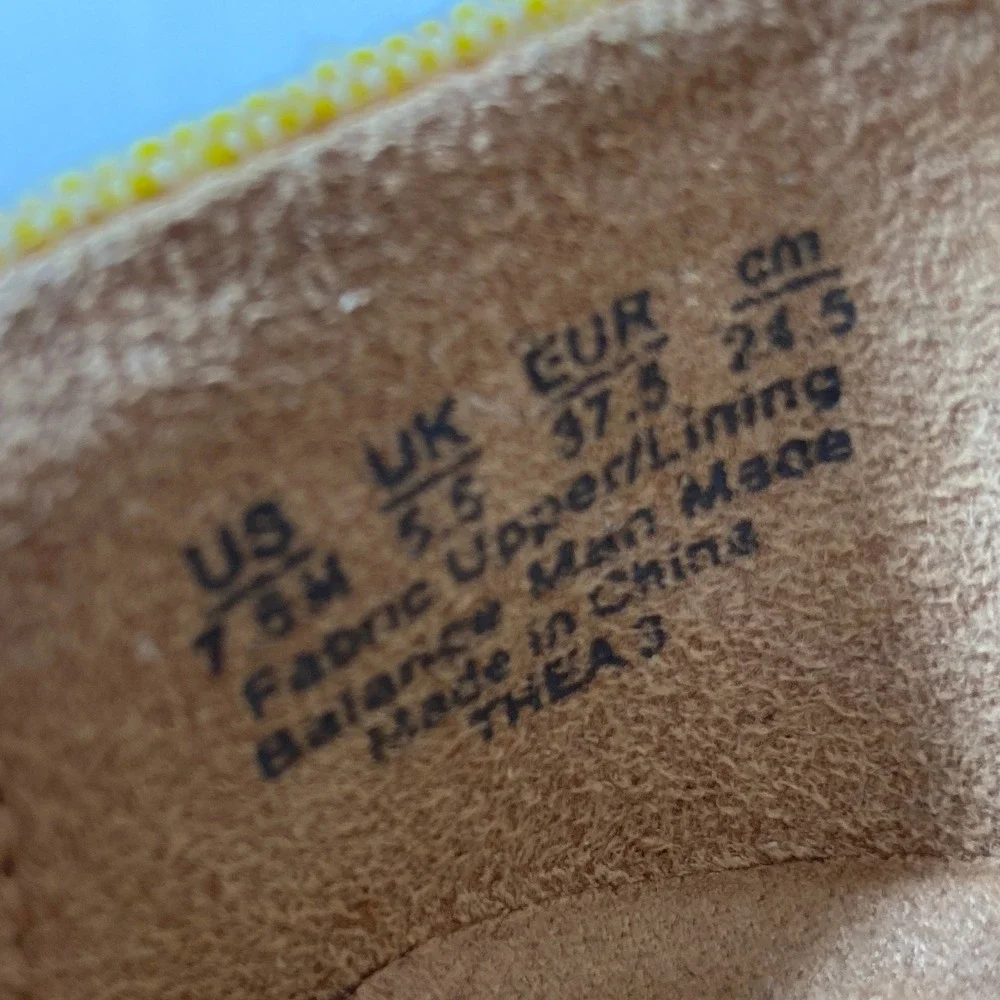 Naturalizer Thea Platform Espadrille Slip On Shoes Yellow‎ Linen Womens 7.5